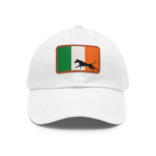 Doberman Ireland Protect 1 Dad Hat with Leather Patch (Rectangle)