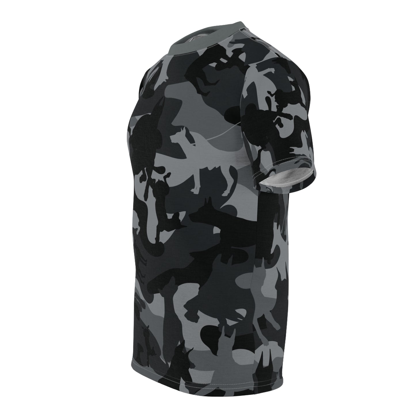 Doberman Camo 11 Unisex Cut & Sew Tee (AOP)