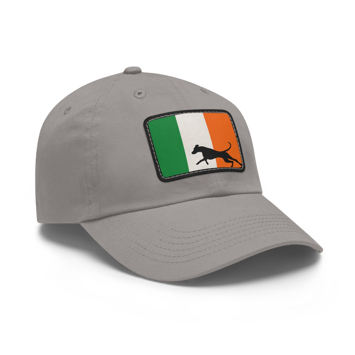 Doberman Ireland Protect 1 Dad Hat with Leather Patch (Rectangle)