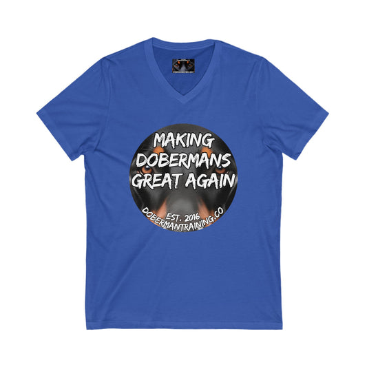 Group 1 Private Label Unisex Jersey Short Sleeve V-Neck Tee