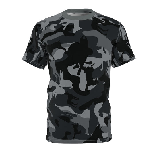 Doberman Camo 11 Unisex Cut & Sew Tee (AOP)