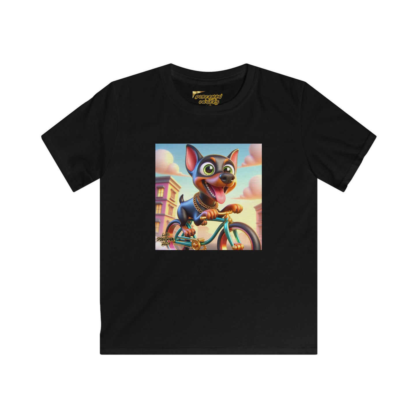 Luis Doberman Edition 008 Kids Softstyle Tee