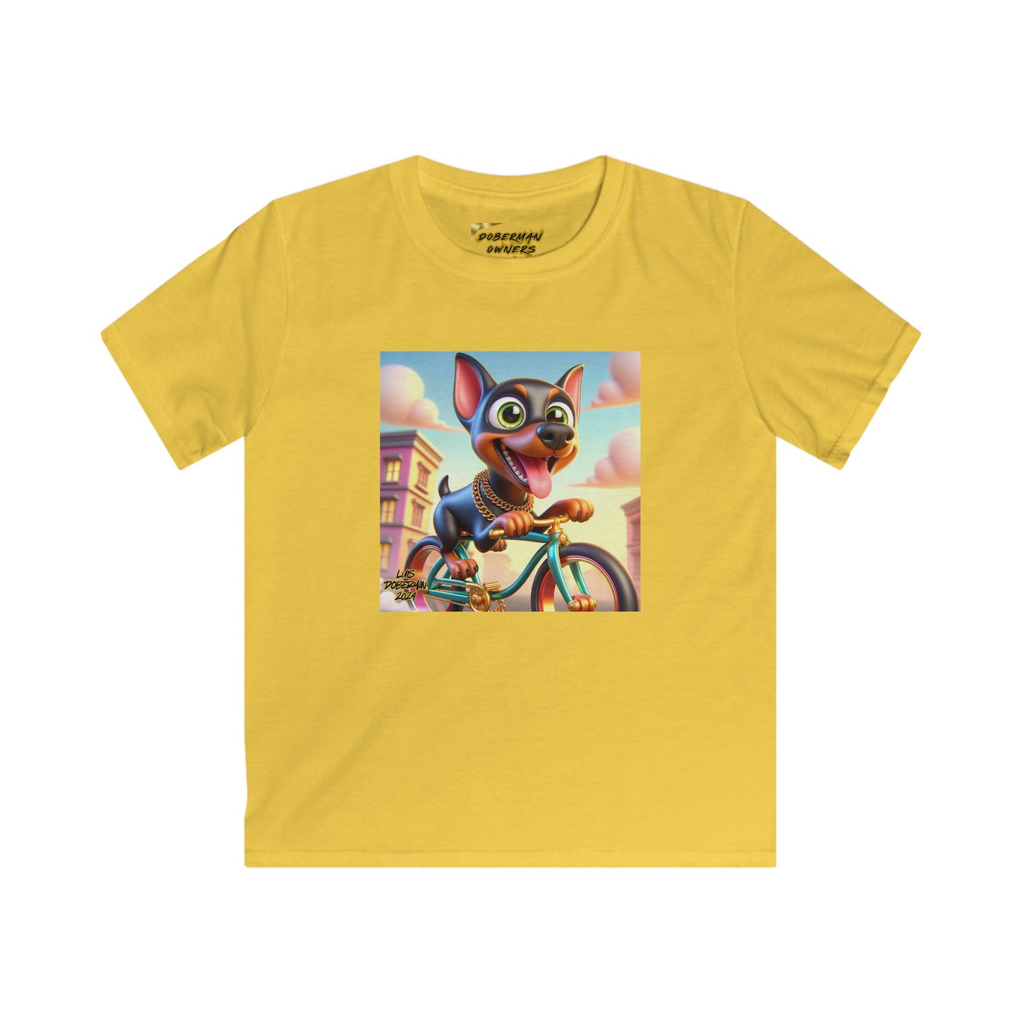 Luis Doberman Edition 008 Kids Softstyle Tee