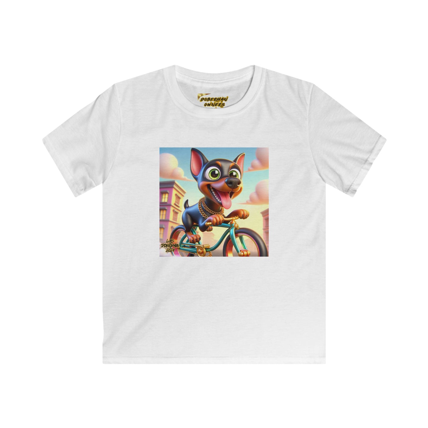 Luis Doberman Edition 008 Kids Softstyle Tee