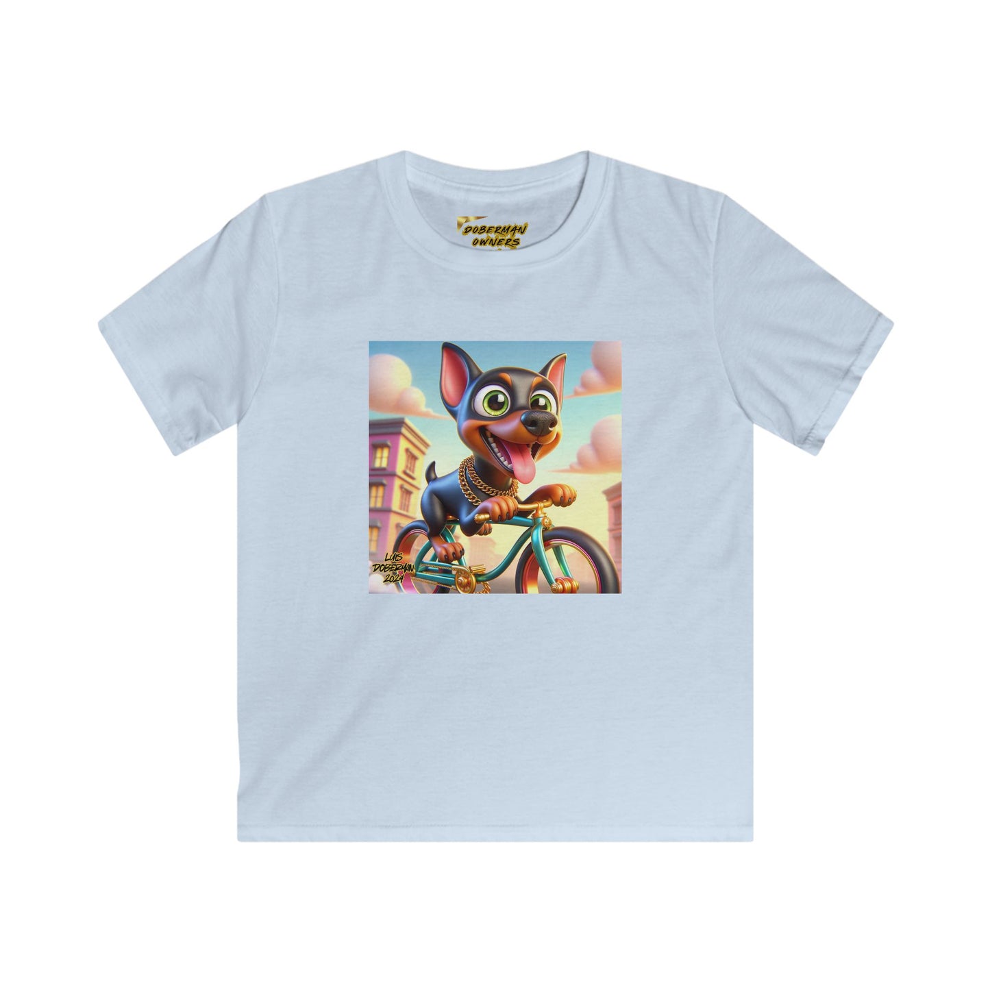 Luis Doberman Edition 008 Kids Softstyle Tee