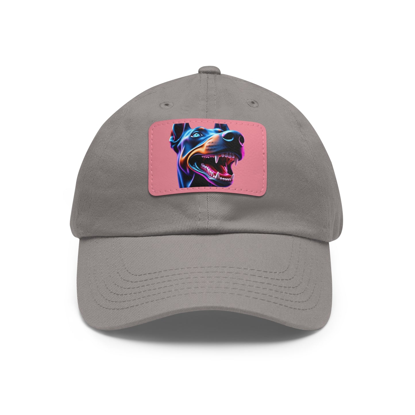 Smiles 1 Dad Hat with Leather Patch (Rectangle)