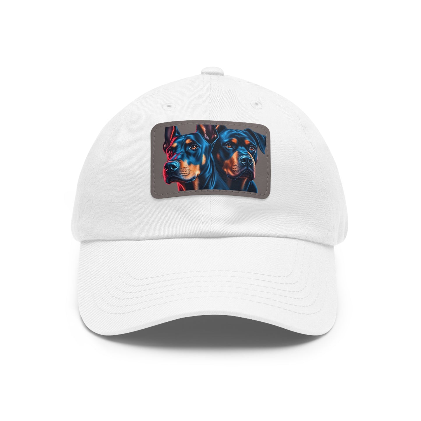 Los Primos 1 Dad Hat with Leather Patch (Rectangle)