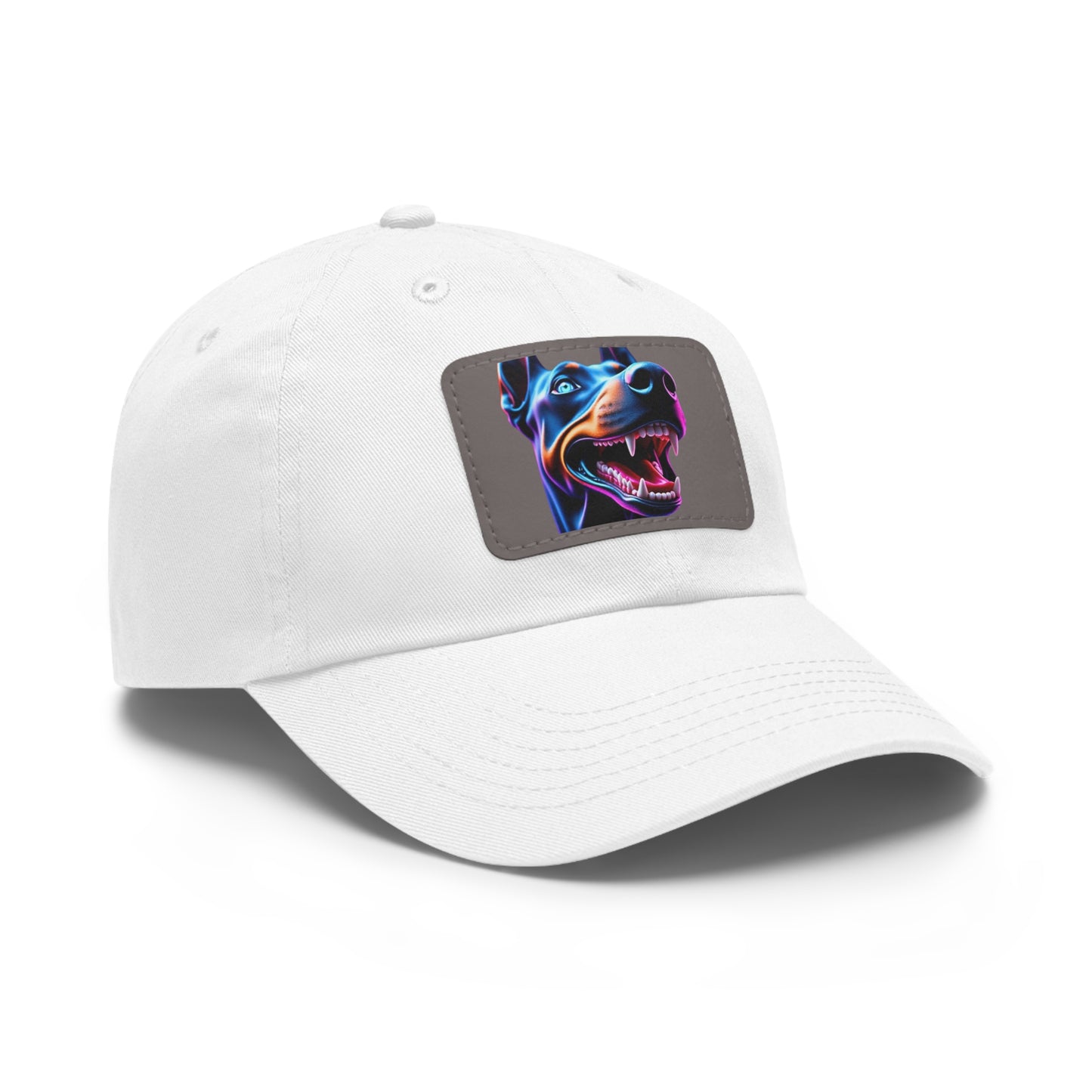 Smiles 1 Dad Hat with Leather Patch (Rectangle)