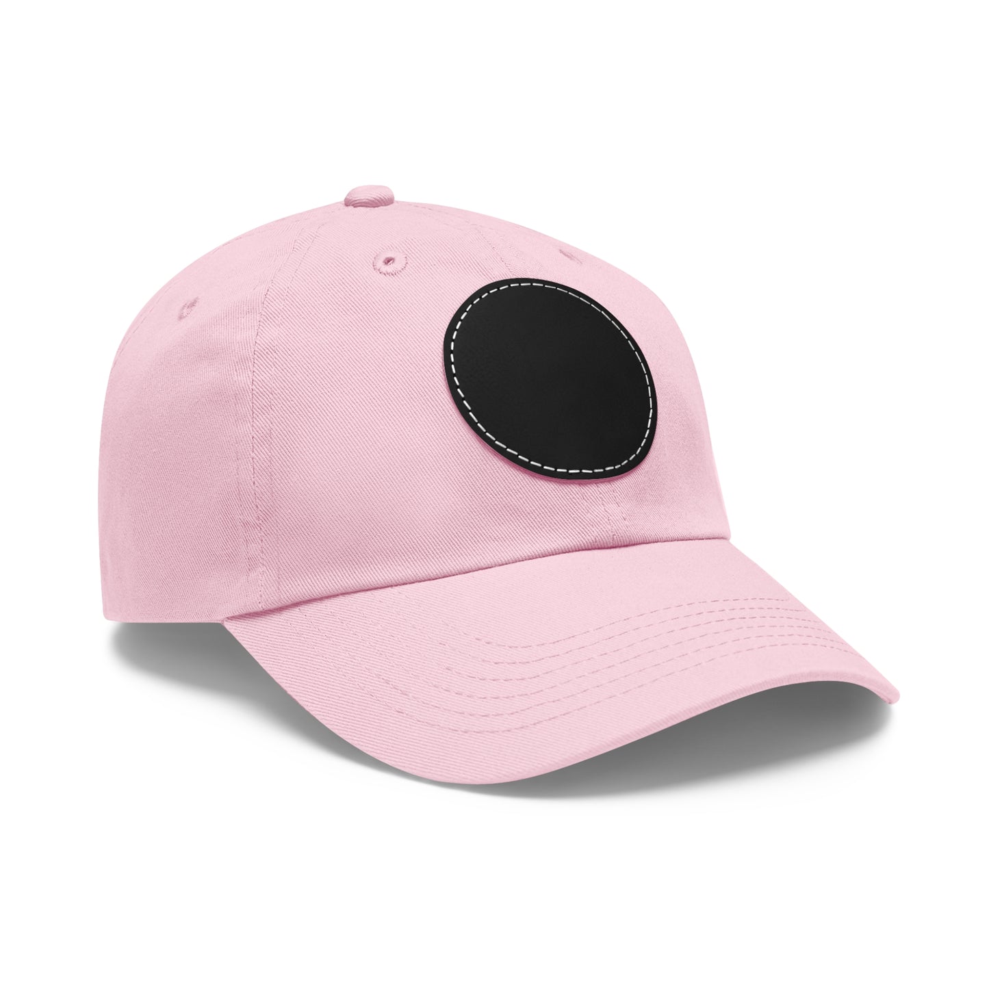 N 5 Dad Hat with Leather Patch (Round)