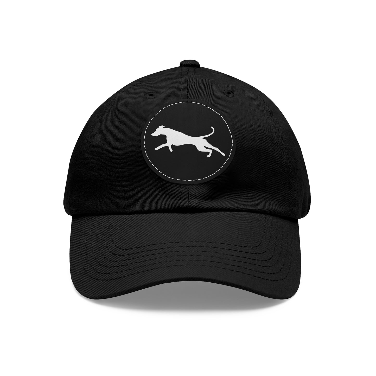 N 3 Dad Hat with Leather Patch (Round)