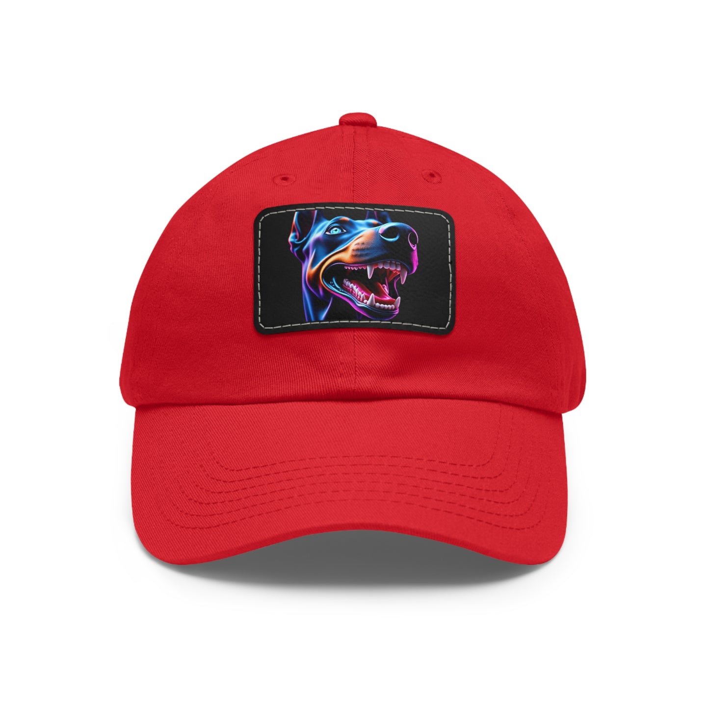 Smiles 1 Dad Hat with Leather Patch (Rectangle)