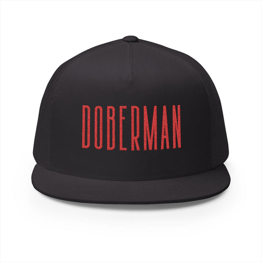 Doberman 3 Panel Trucker Cap