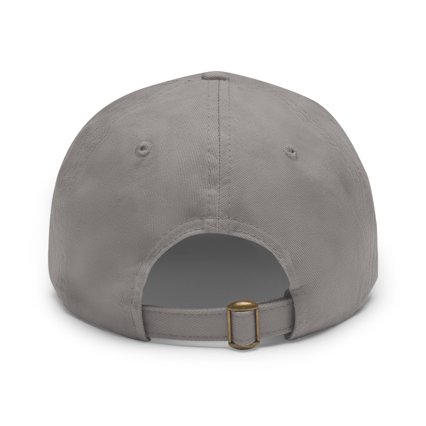 N 6 Dad Hat with Leather Patch (Round)