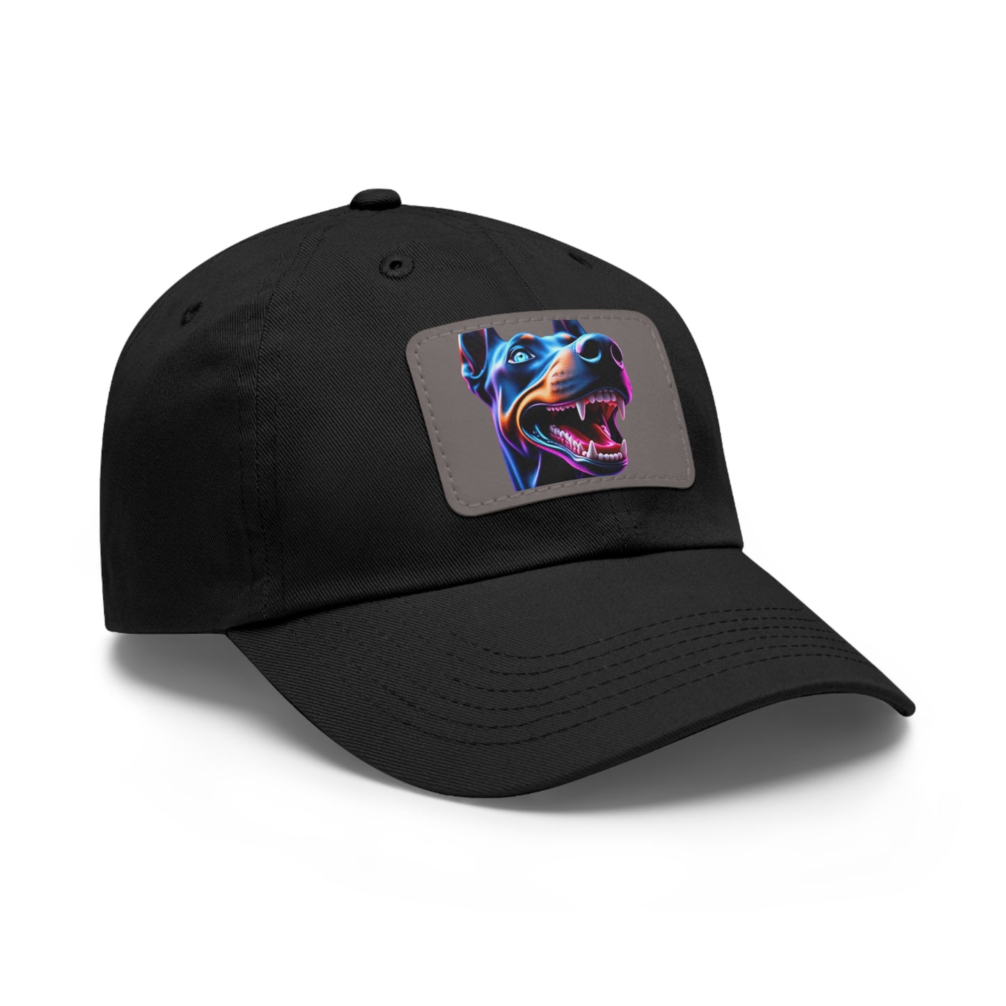 Smiles 1 Dad Hat with Leather Patch (Rectangle)