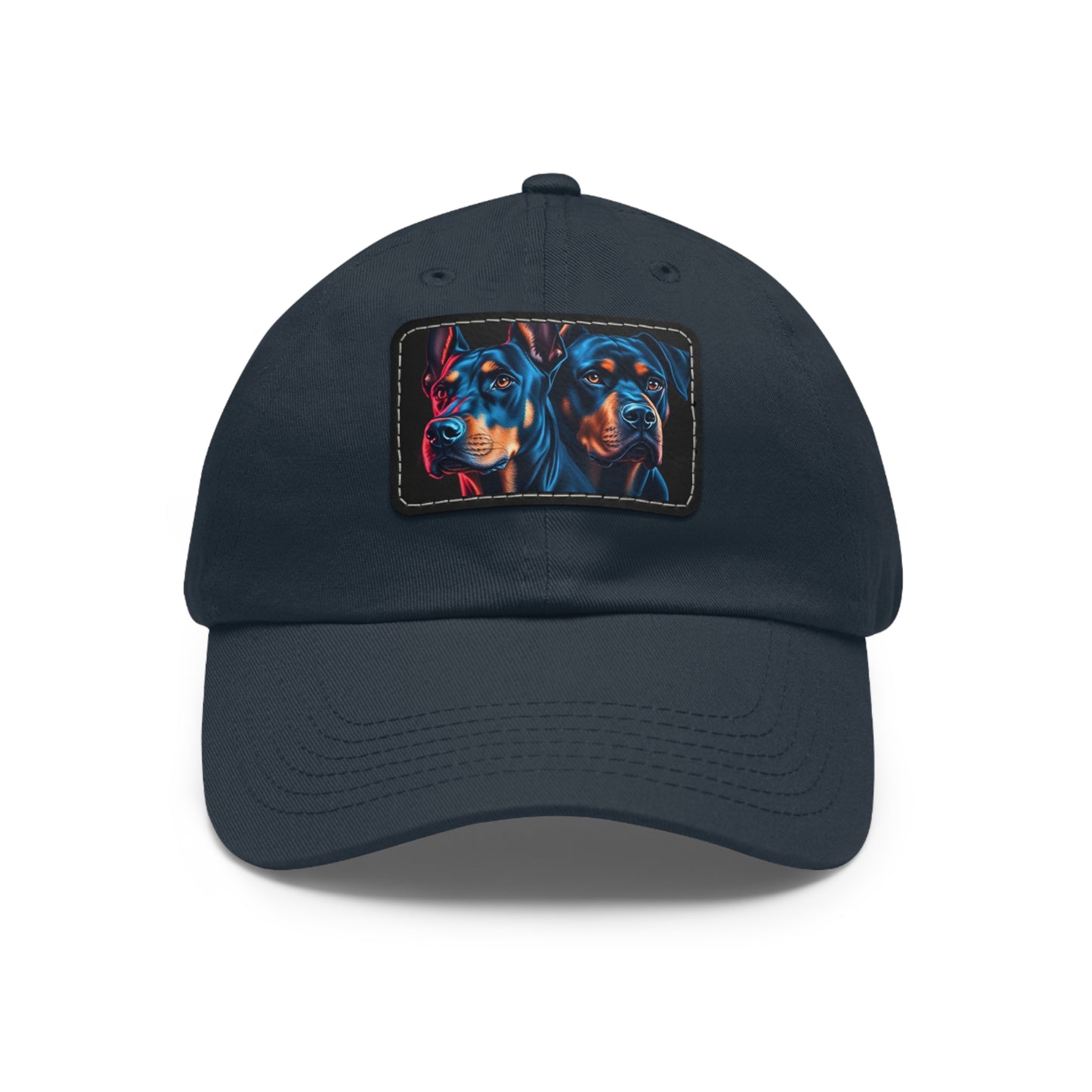 Los Primos 1 Dad Hat with Leather Patch (Rectangle)