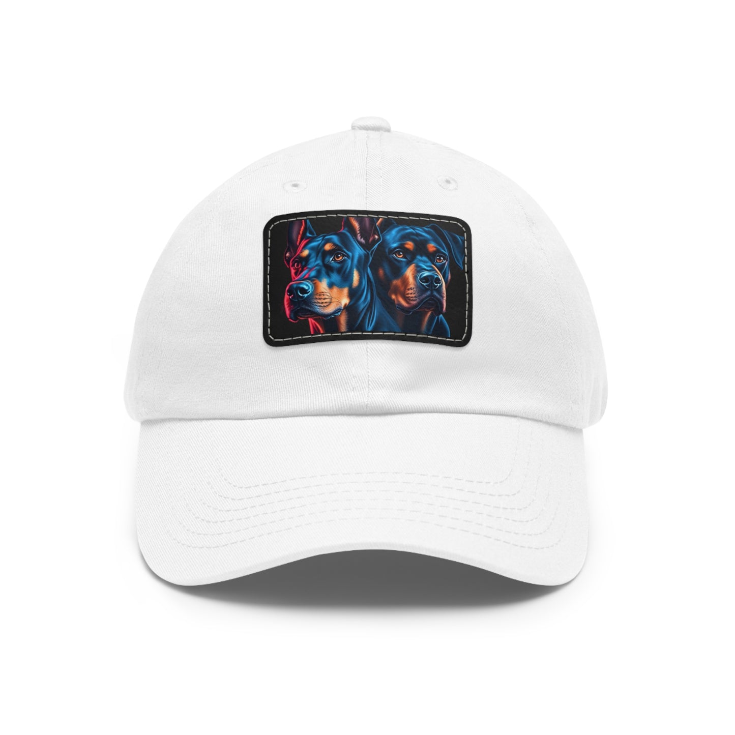 Los Primos 1 Dad Hat with Leather Patch (Rectangle)