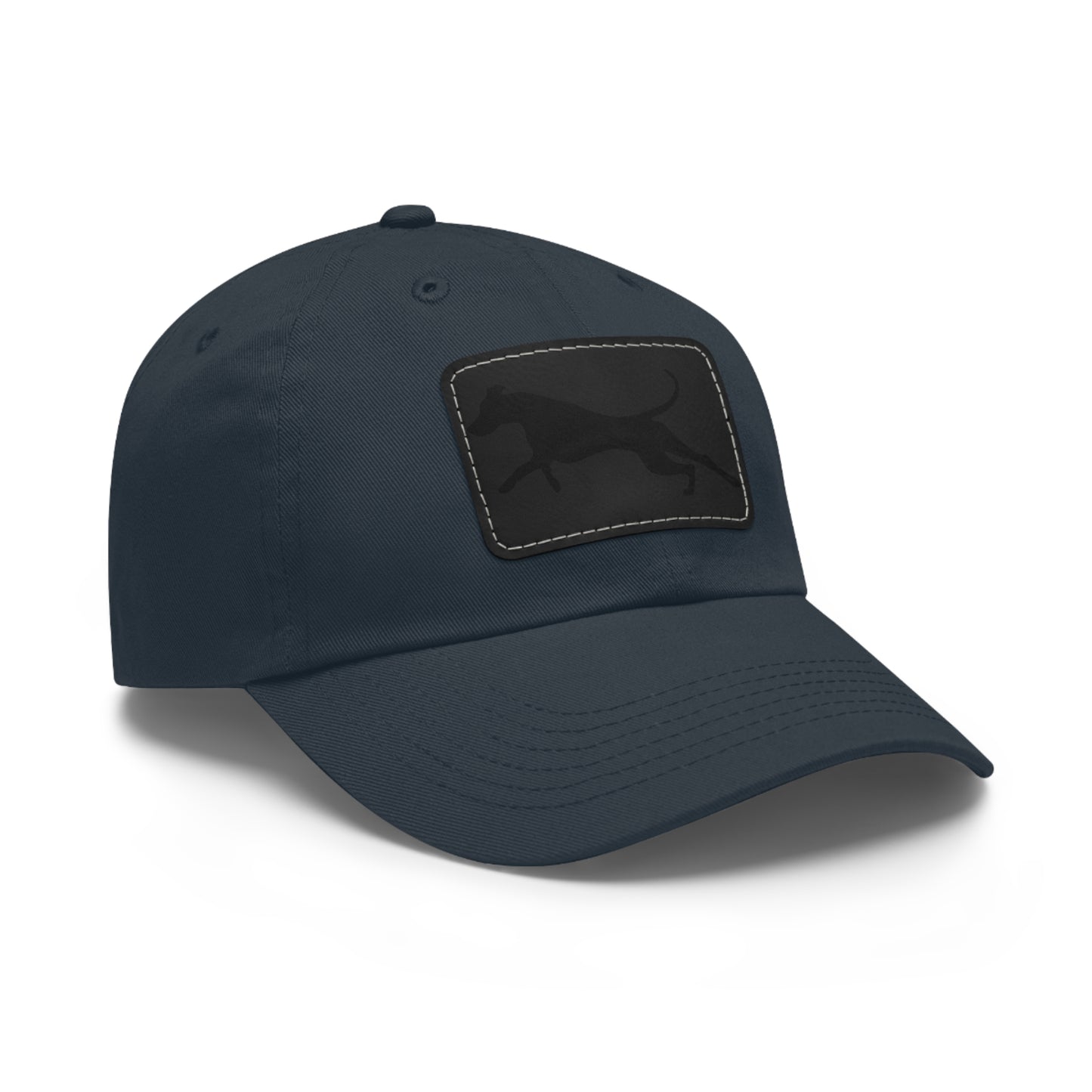 Run 1 Dad Hat with Leather Patch (Rectangle)