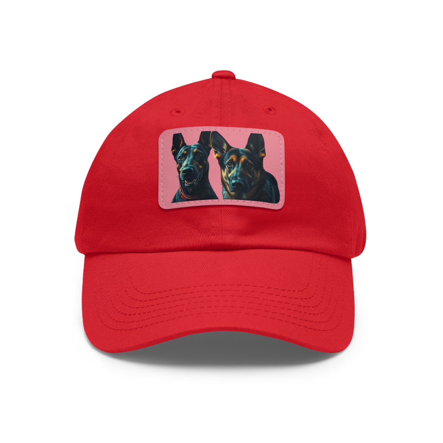 Dynamic Duo Dad Hat with Leather Patch (Rectangle)