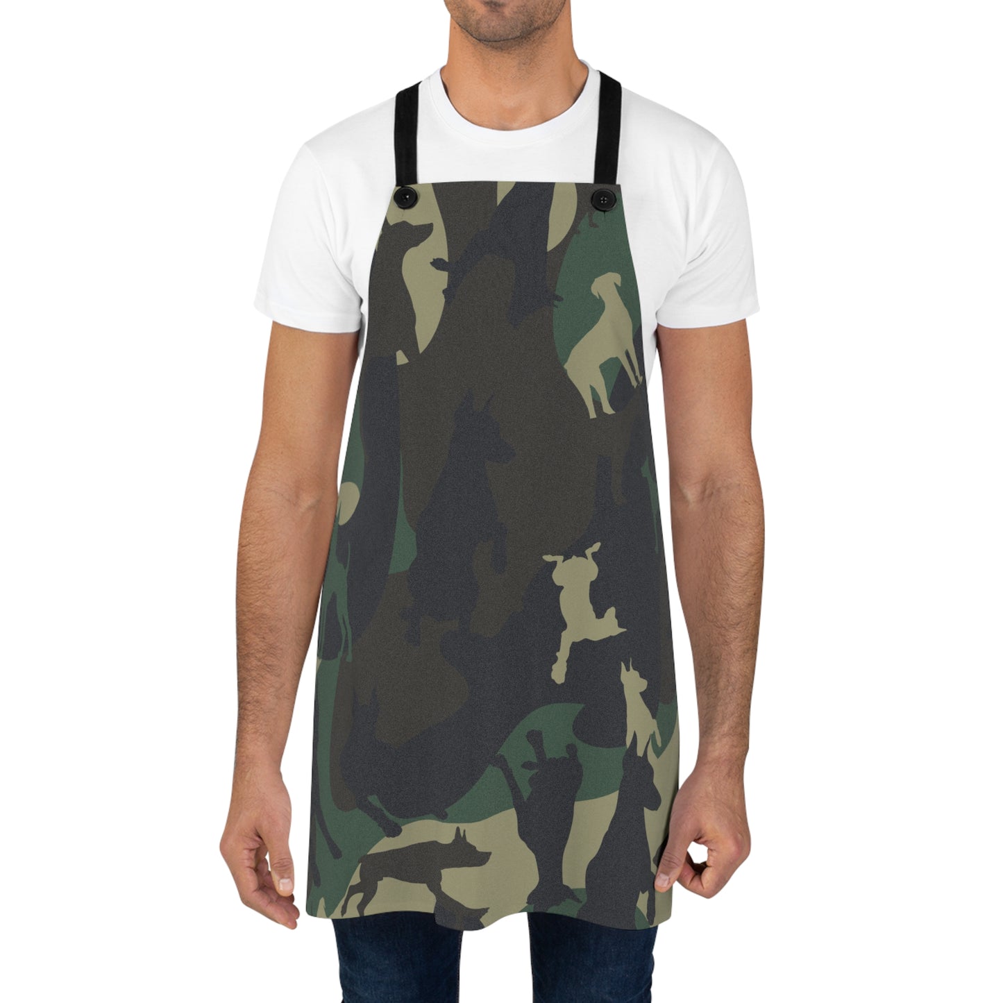 Doberman Camo Pattern 1 Apron (AOP)