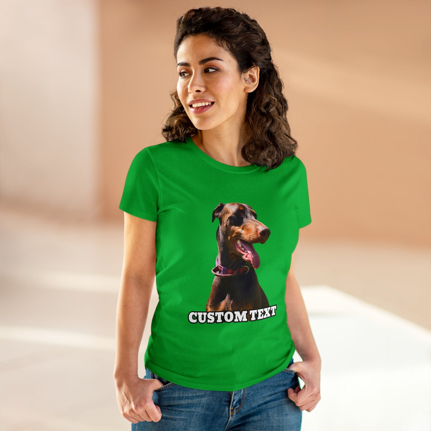 Custom Women's Midweight Cotton Tee