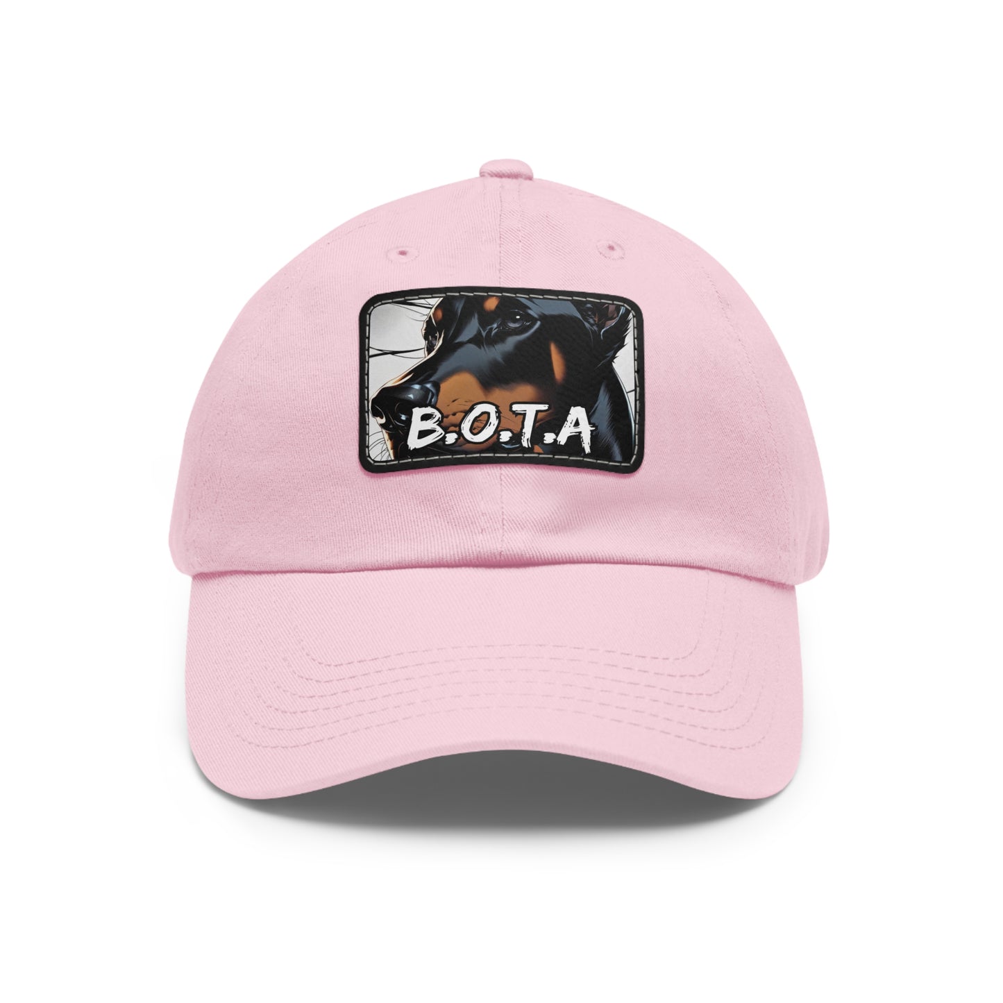 Doberman BOTA 1 Dad Hat with Leather Patch (Rectangle)