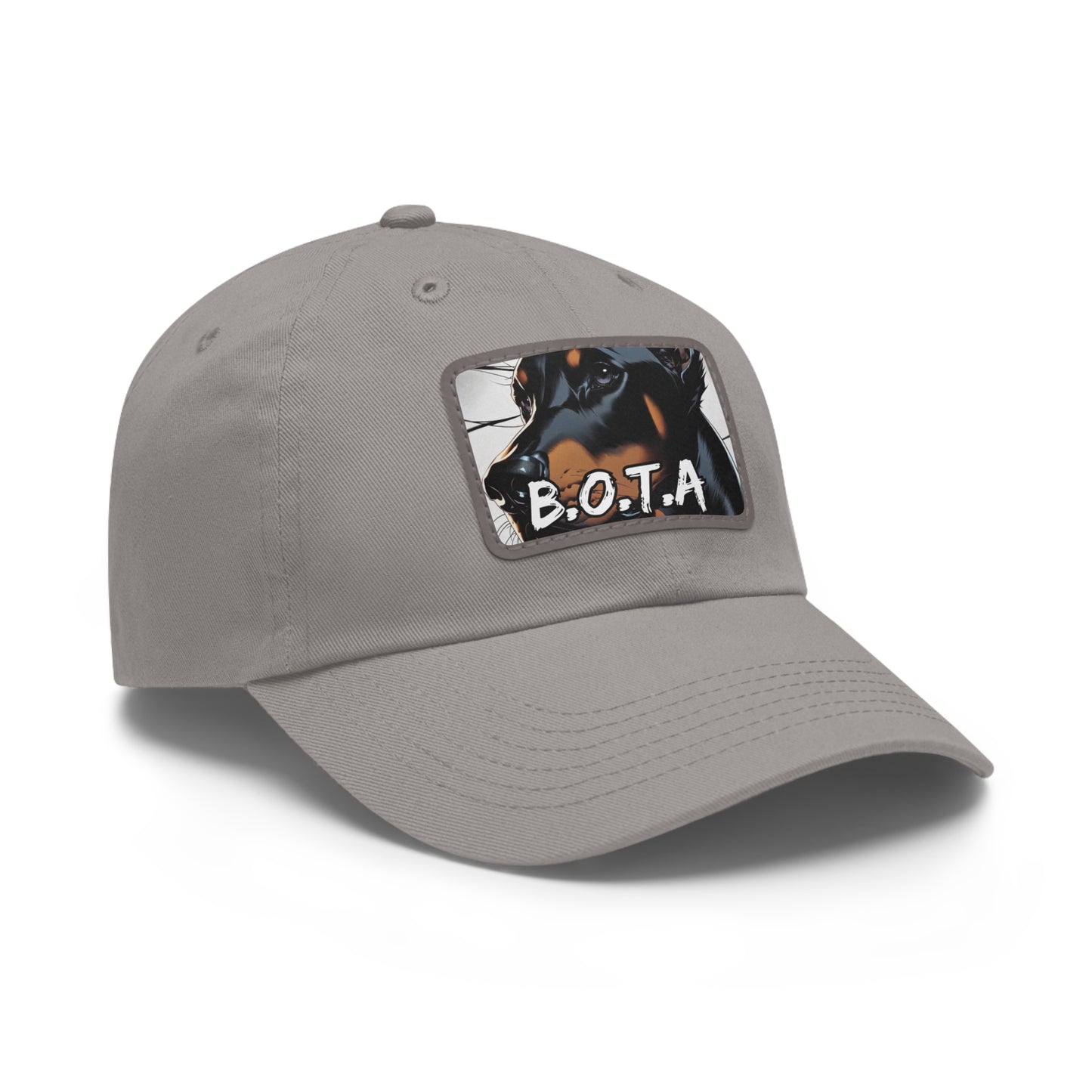 Doberman BOTA 1 Dad Hat with Leather Patch (Rectangle)