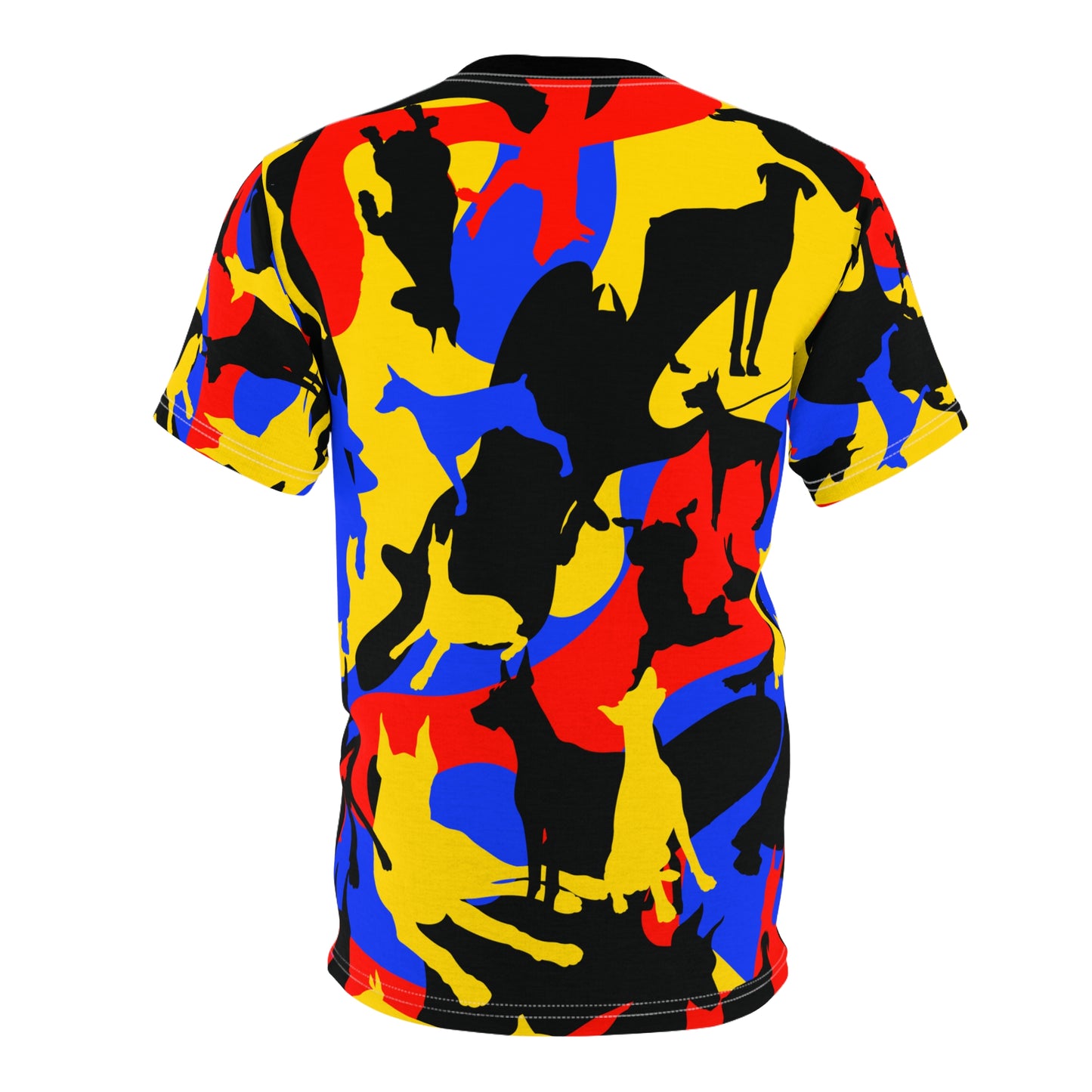 Doberman Camo 9 Unisex Cut & Sew Tee (AOP)