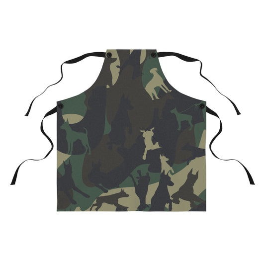 Doberman Camo Pattern 1 Apron (AOP)