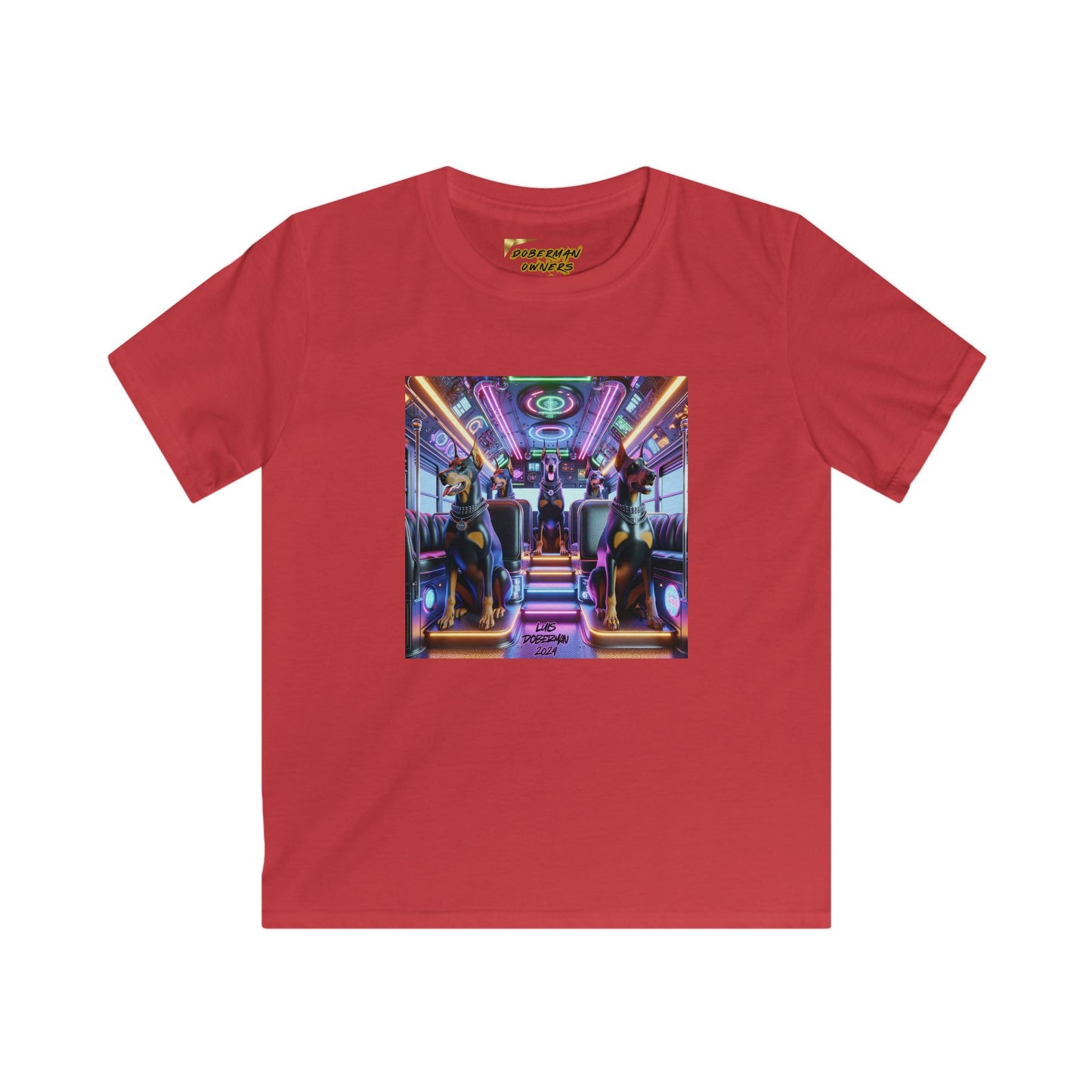 Luis Doberman Edition 001 Kids Softstyle Tee