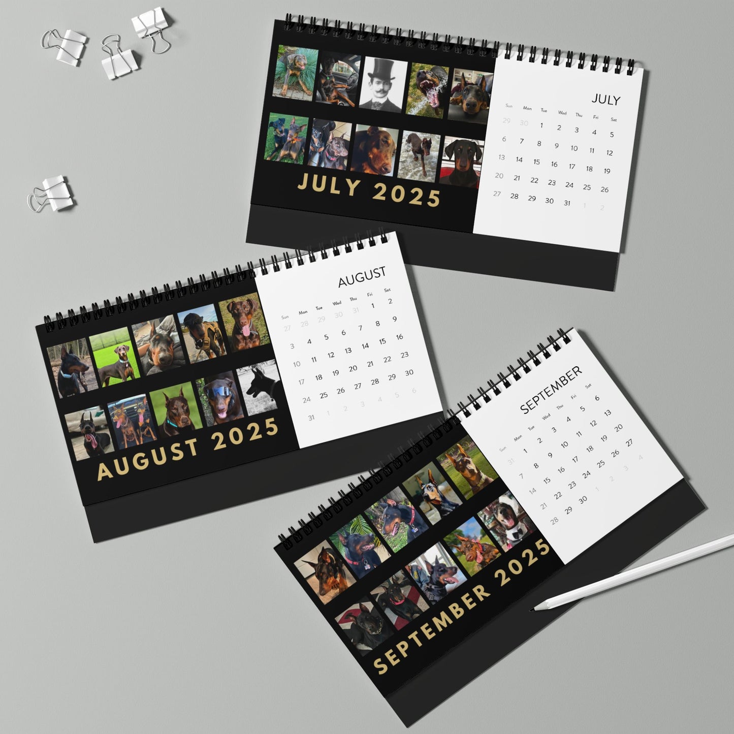 DTT 4th USA Edition Desktop Calendar (2025 grid)