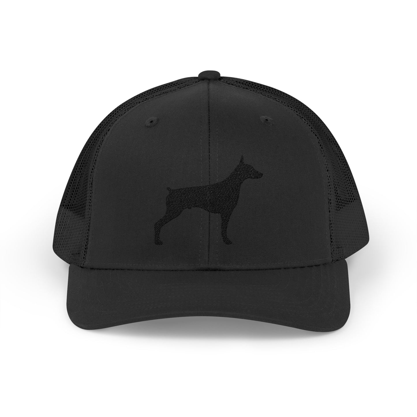 Doberman 2 Silhouette Snapback Trucker Cap