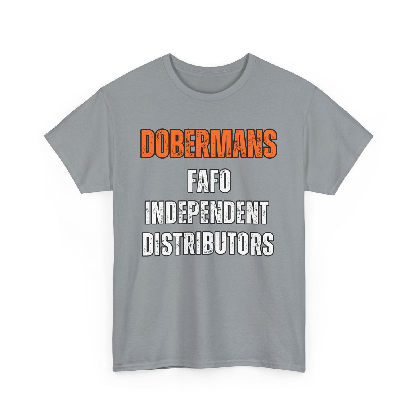 Dobermans Because 5 2025 Unisex Heavy Cotton Tee