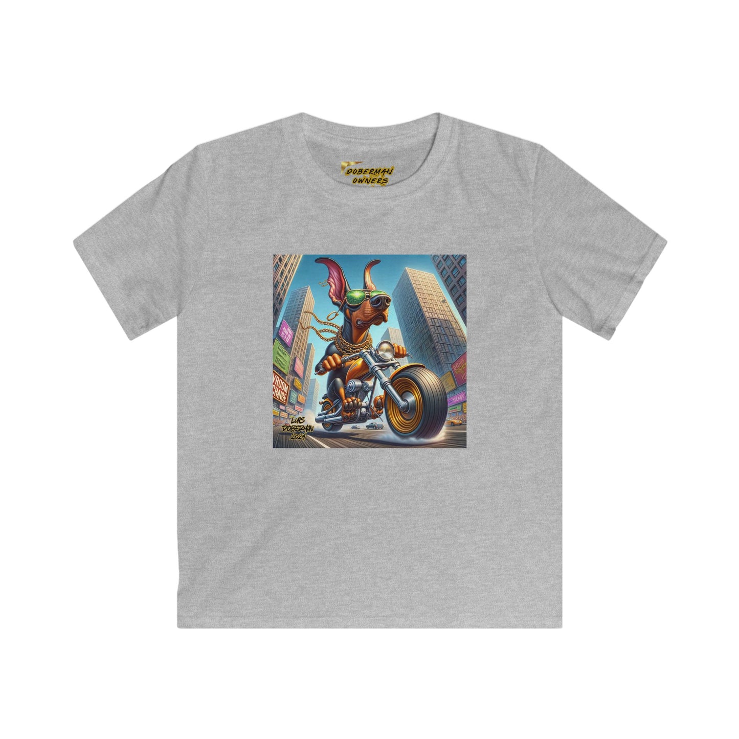 Luis Doberman Edition 002 Kids Softstyle Tee