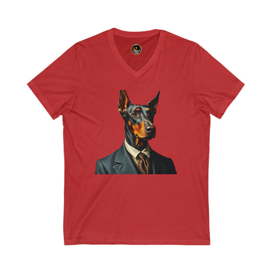 DTT 8 Private Label Unisex Jersey Short Sleeve V-Neck Tee
