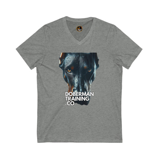 DTT 1 Private Label Unisex Jersey Short Sleeve V-Neck Tee