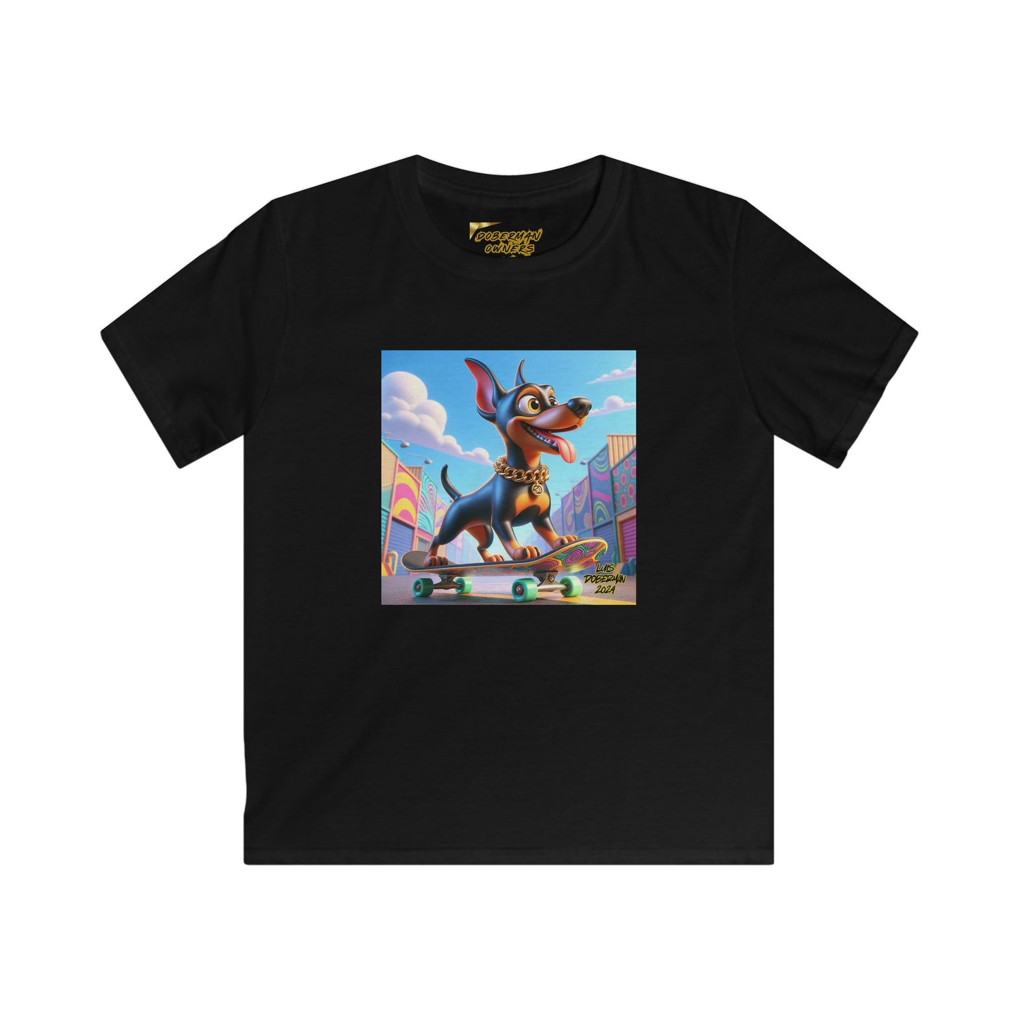 Luis Doberman Edition 011 Kids Softstyle Tee