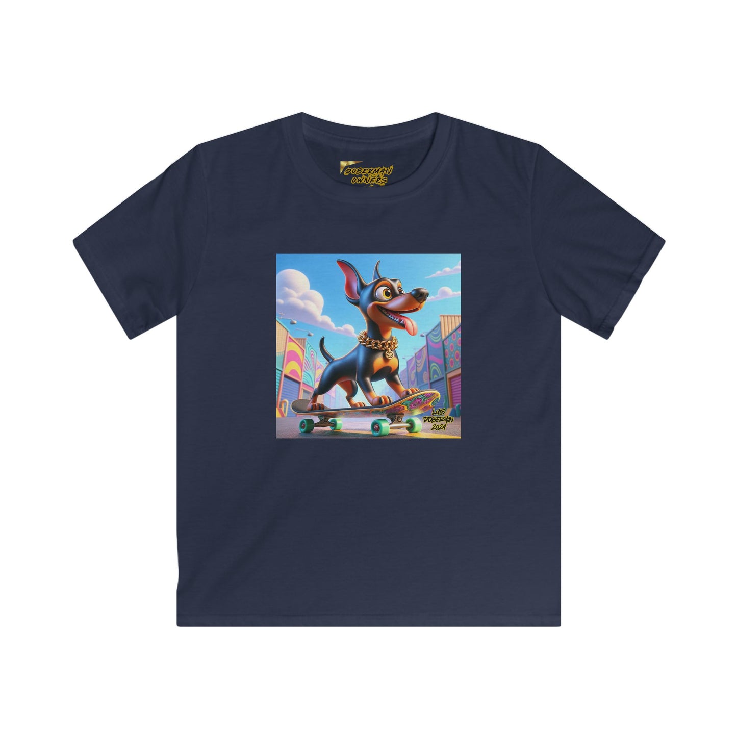 Luis Doberman Edition 011 Kids Softstyle Tee