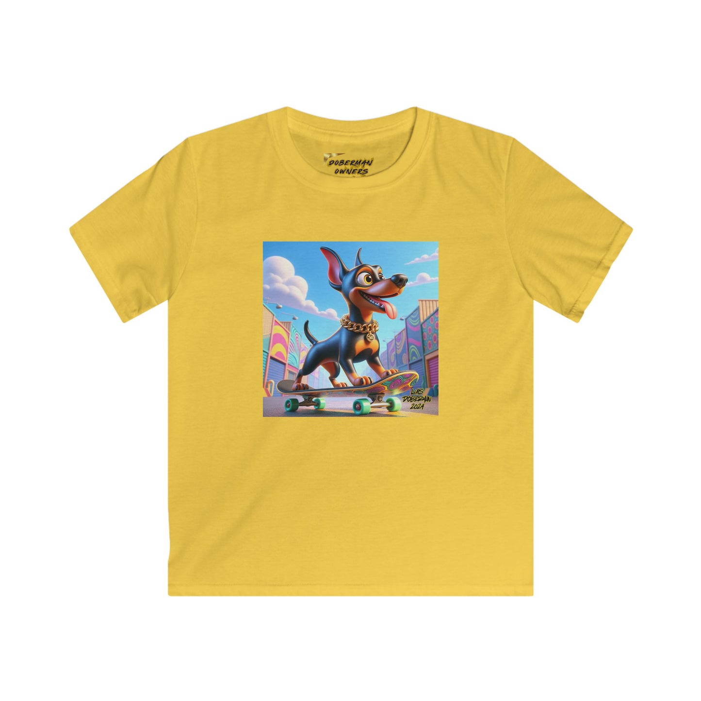 Luis Doberman Edition 011 Kids Softstyle Tee