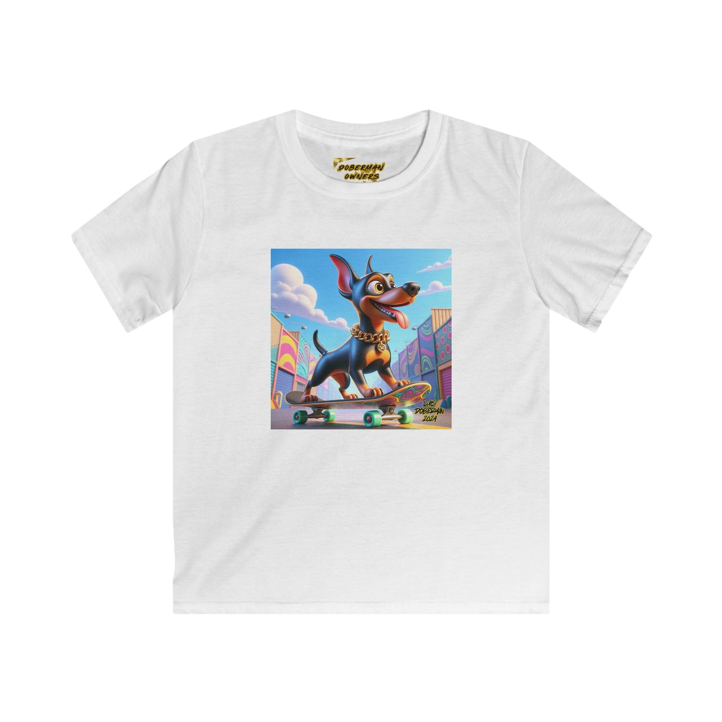 Luis Doberman Edition 011 Kids Softstyle Tee