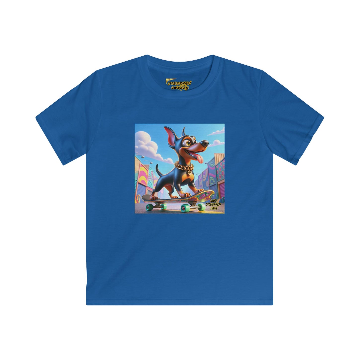 Luis Doberman Edition 011 Kids Softstyle Tee