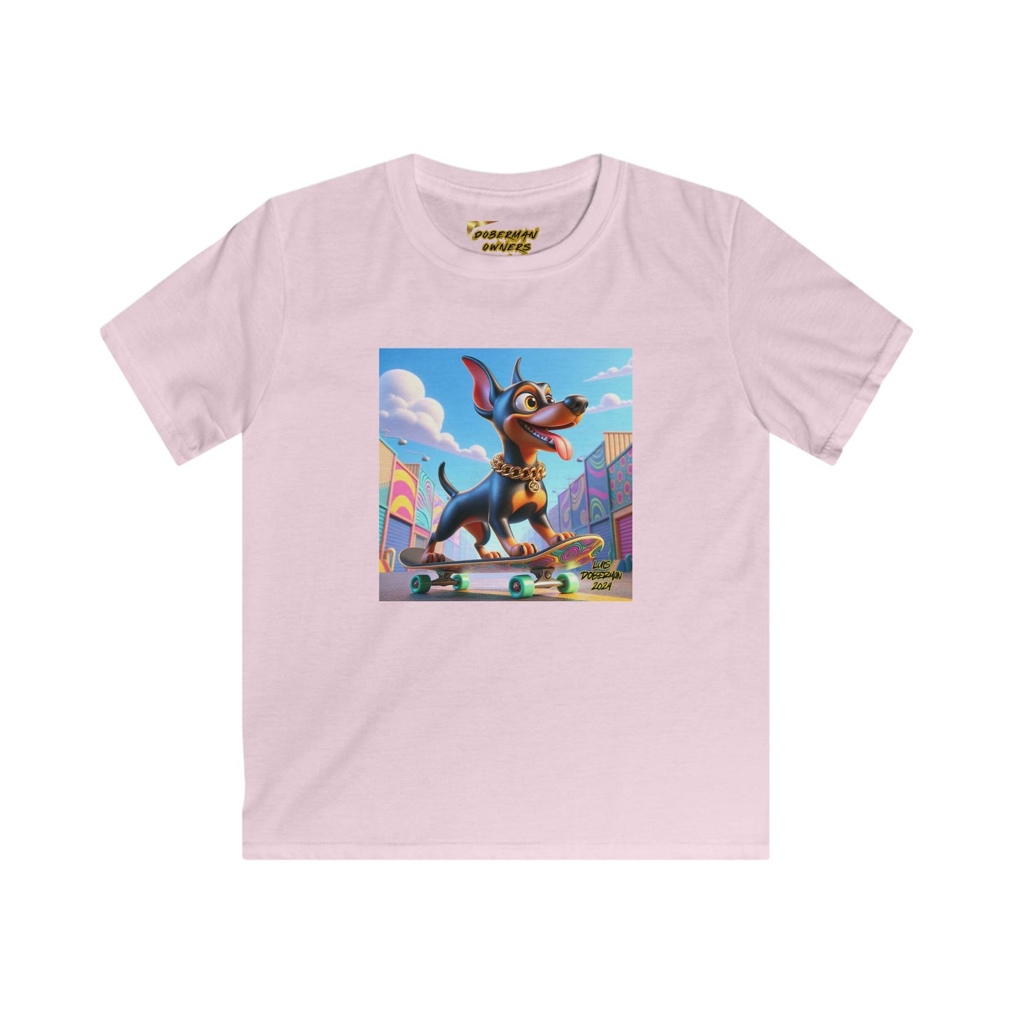 Luis Doberman Edition 011 Kids Softstyle Tee