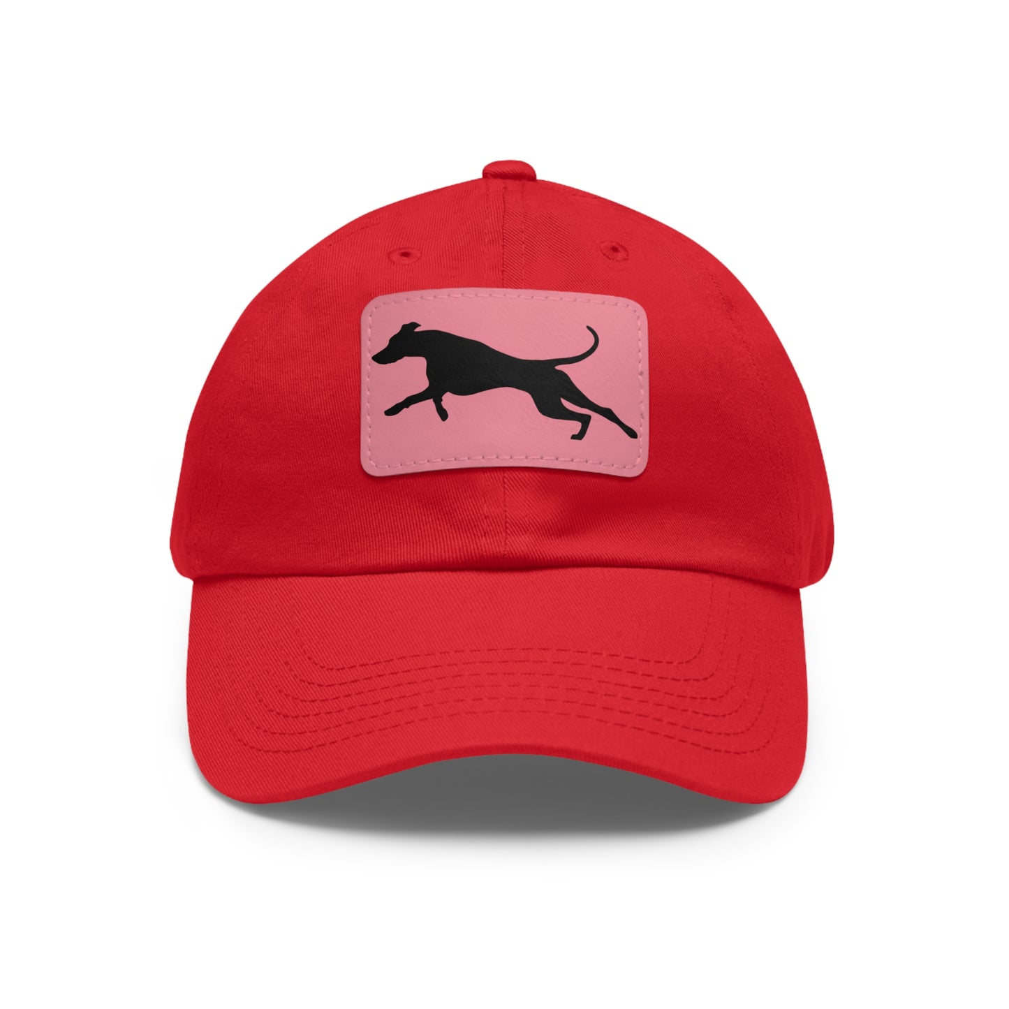 Run 1 Dad Hat with Leather Patch (Rectangle)