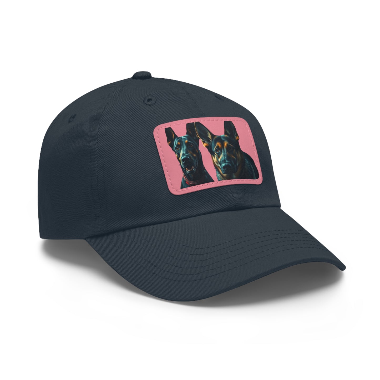 Dynamic Duo Dad Hat with Leather Patch (Rectangle)