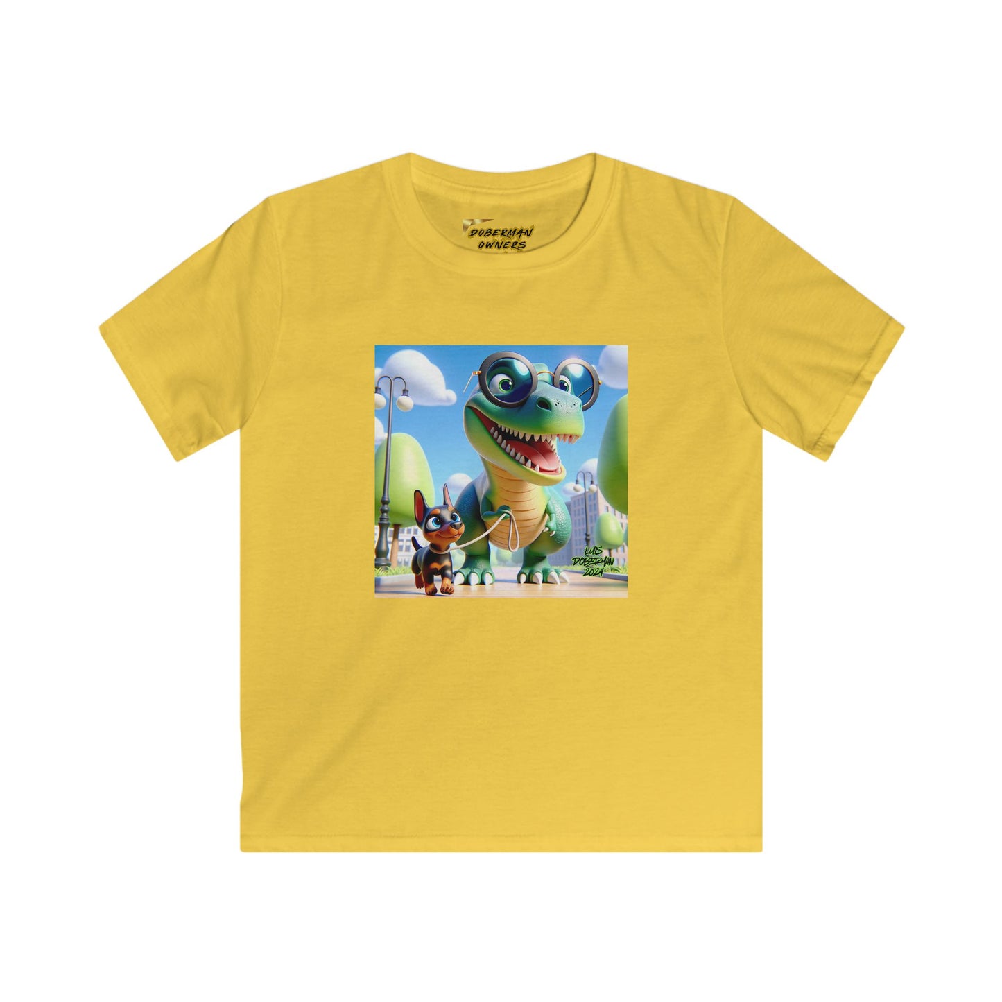 Luis Doberman Edition 008 Kids Softstyle Tee