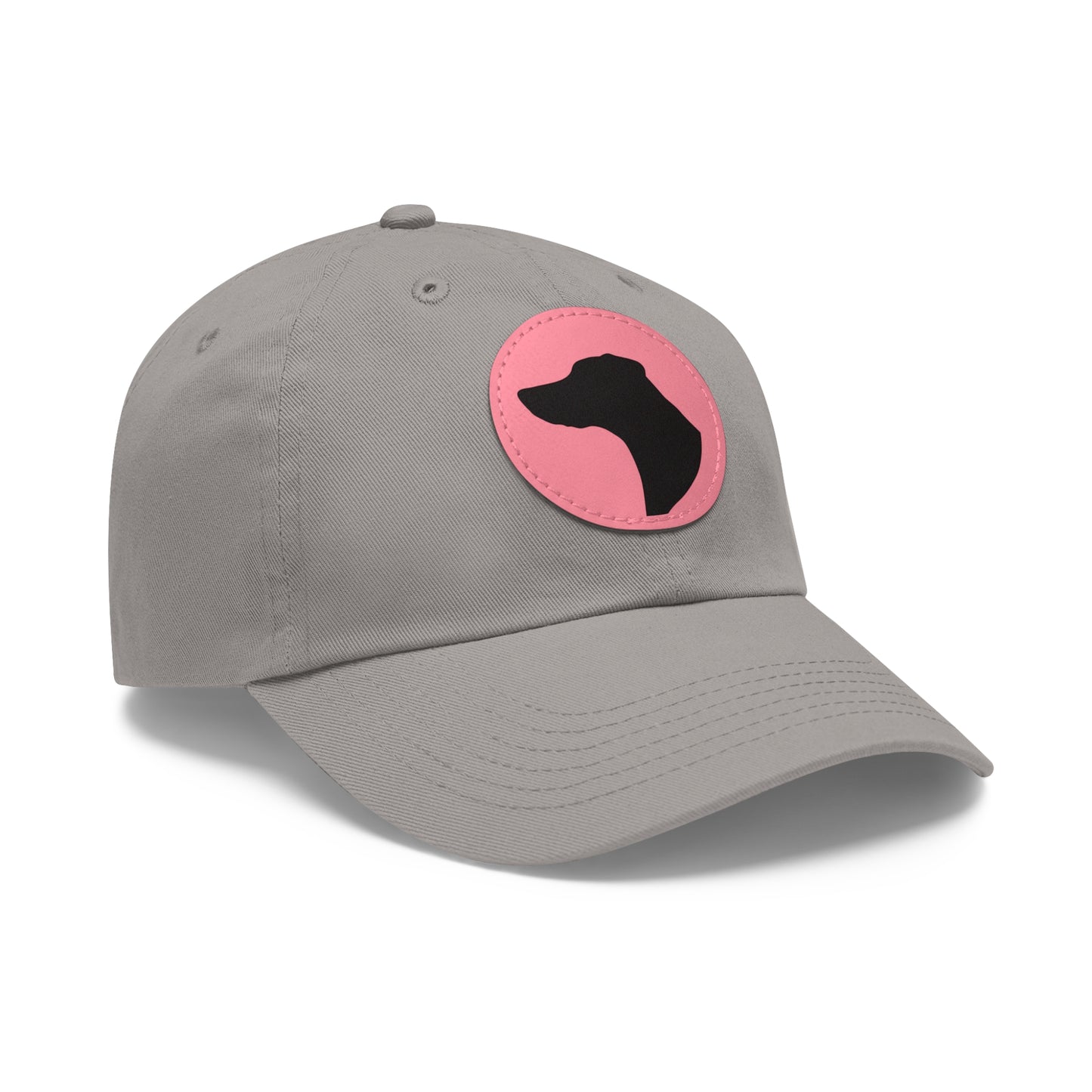 N 7 Dad Hat with Leather Patch (Round)