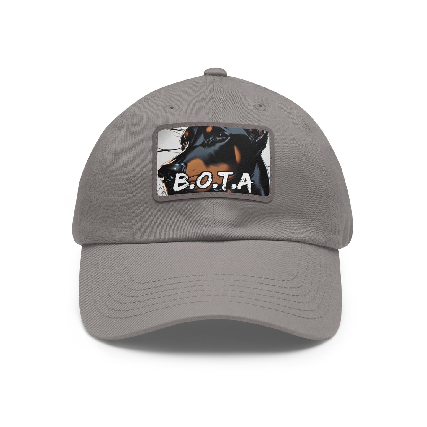 Doberman BOTA 1 Dad Hat with Leather Patch (Rectangle)