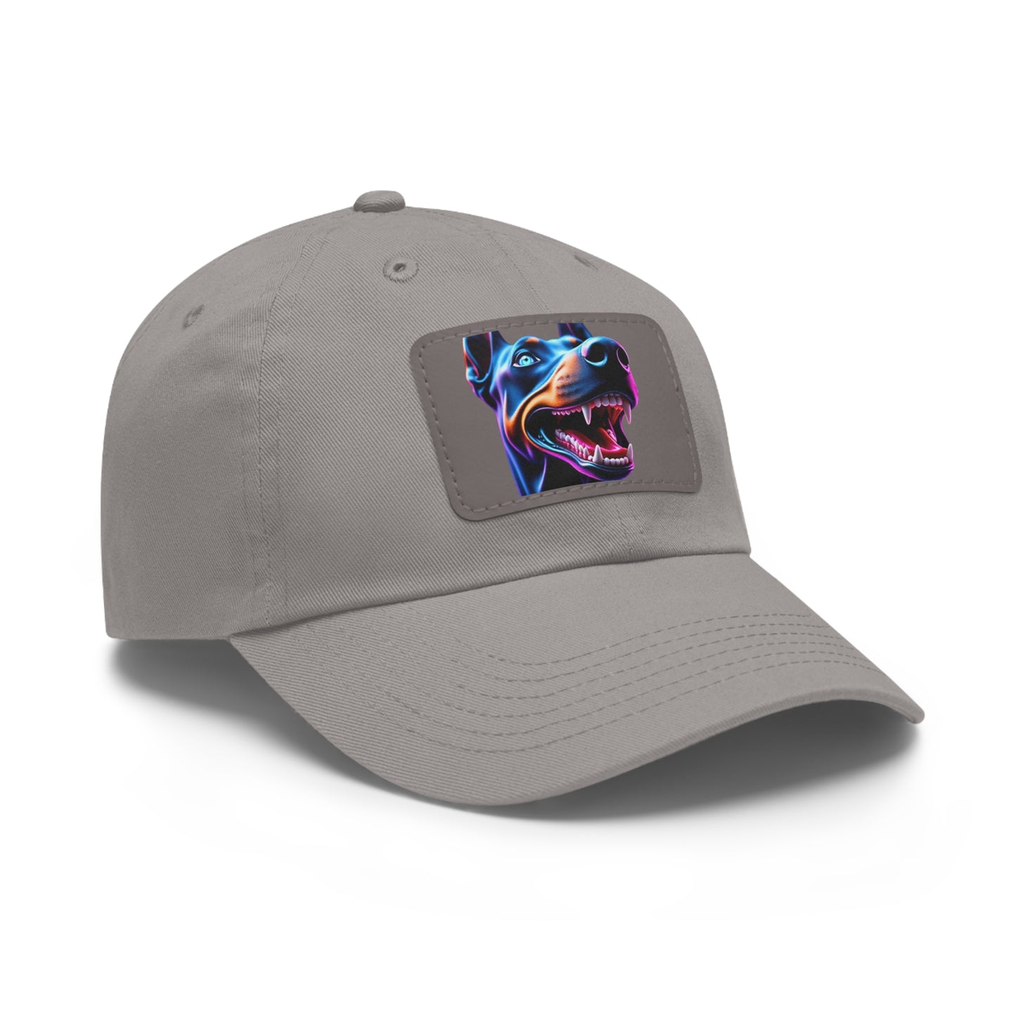 Smiles 1 Dad Hat with Leather Patch (Rectangle)