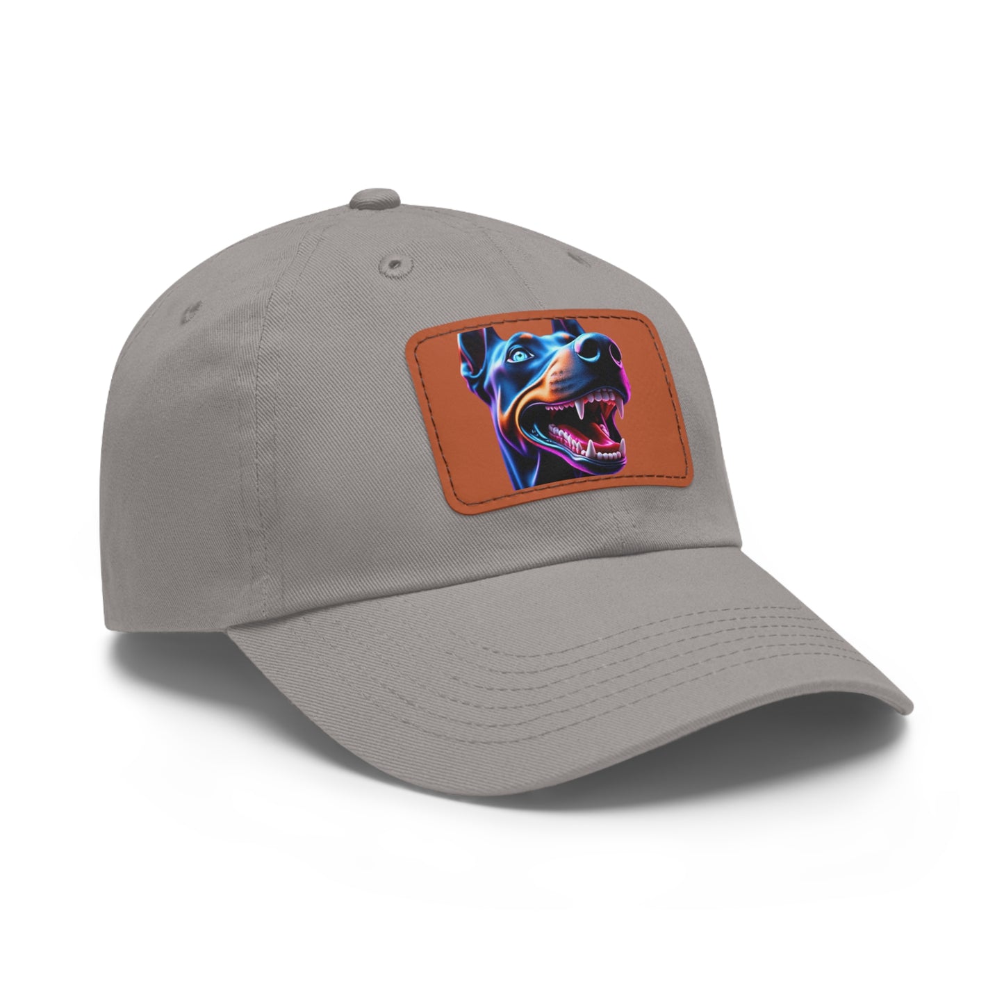 Smiles 1 Dad Hat with Leather Patch (Rectangle)