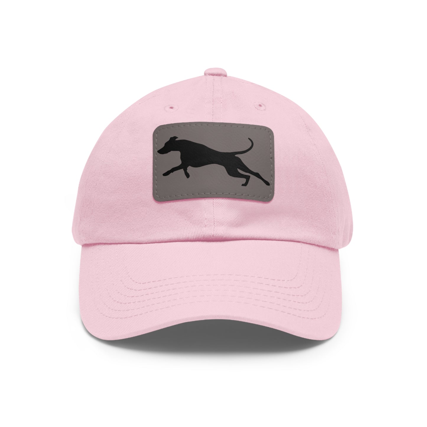 Run 1 Dad Hat with Leather Patch (Rectangle)