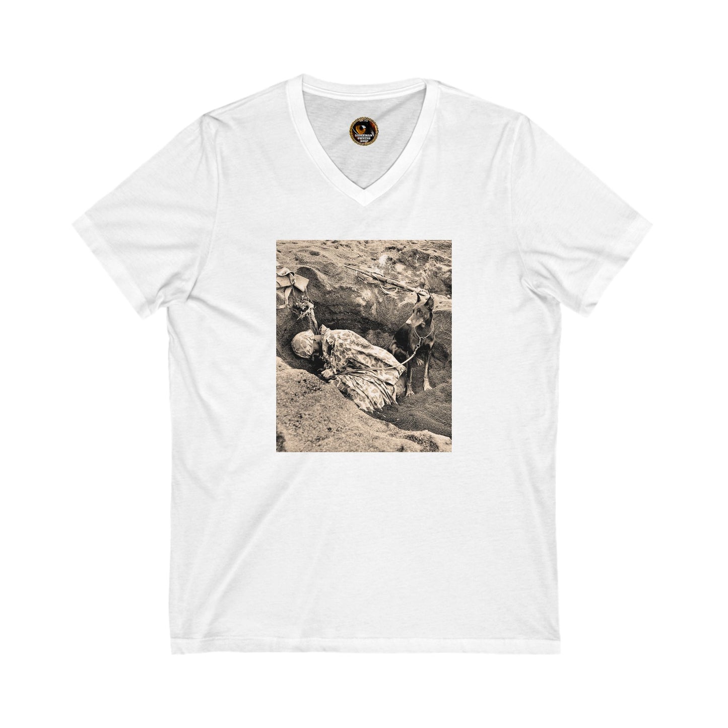 WW 1 Special Edition Private Label Unisex Jersey Short Sleeve V-Neck Tee